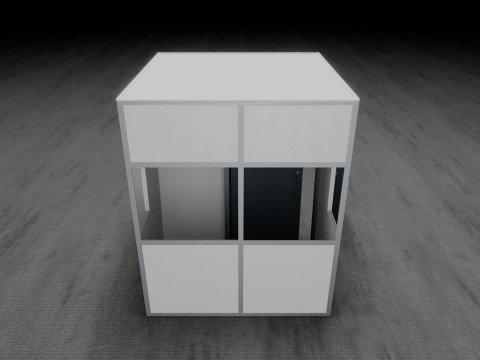Simultaneous Interpretation Booth Model 3D