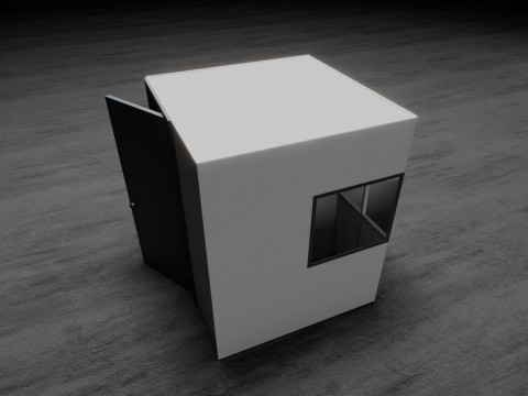 Simultaneous Interpretation Booth Model 3D