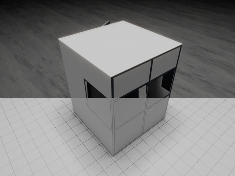Simultaneous Interpretation Booth Model 3D