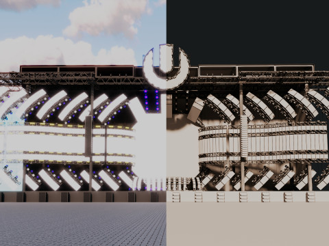 ウルトラミュージックフェスティバル2017ステージ 3Dモデル