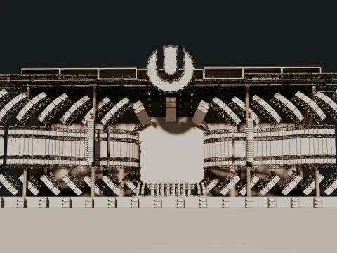 Ultra Music Festival 2017 Stage 3D Model