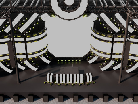 ウルトラミュージックフェスティバル2017ステージ 3Dモデル