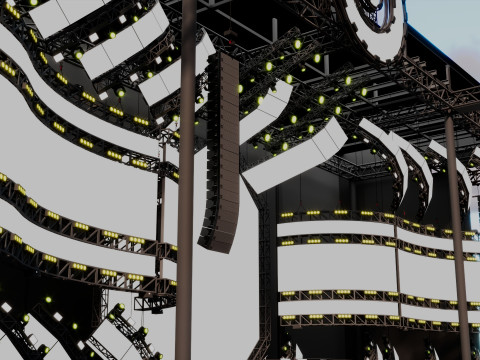 ウルトラミュージックフェスティバル2017ステージ 3Dモデル