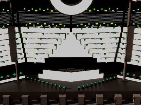 Ultra Music Festival 2019 Stage 3D Model