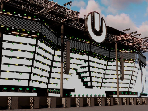 Ultra Music Festival 2019 Stage 3D Model