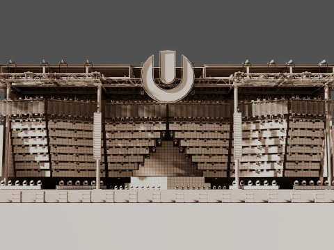Ultra Music Festival 2019 Stage 3D Model