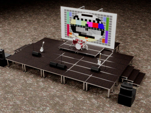 Mini-concertpodium 3D Model