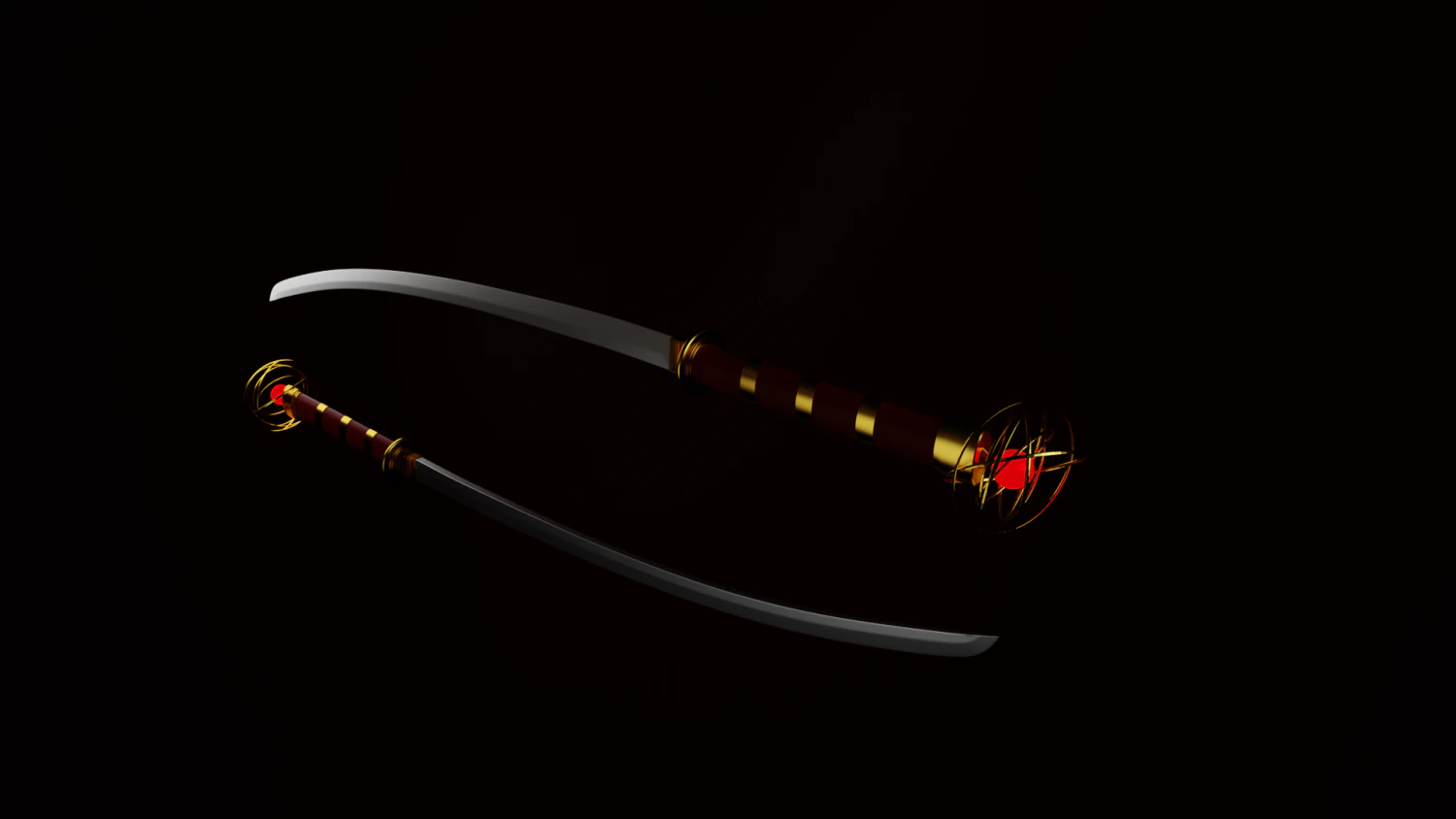 Katana 3D Model .c4d .max .obj .3ds .fbx .stl .blend 