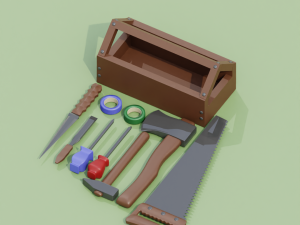 Lowpoly instrument pack 3D Model
