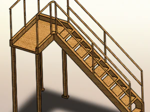 Лестница 3D Модель