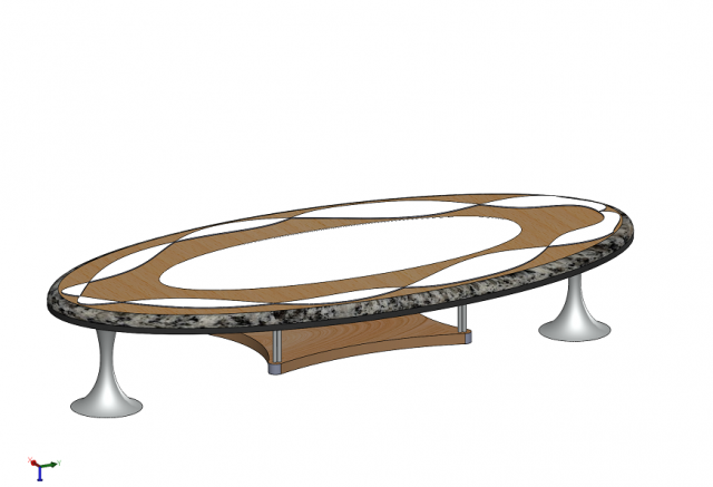 Table 3D Модель .c4d .max .obj .3ds .fbx .stl .blend 