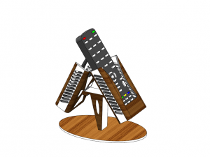 Remote control support for tv 3D-Modell