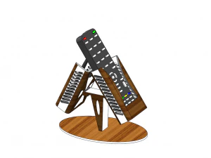 Prise en charge de la télécommande pour la télévision Modèle 3D