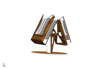 Remote control support for tv 3D Model