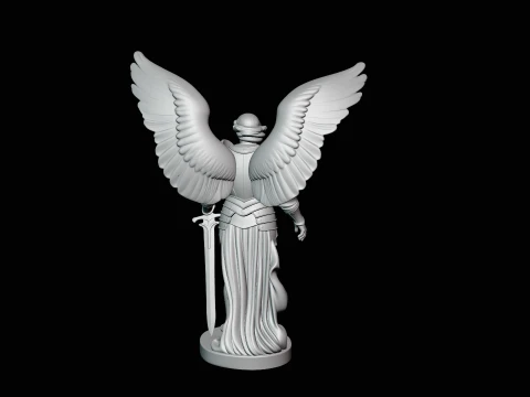 Archangel Michael Warrior Statue Design 2 - 3D Print Model 3D Print Model