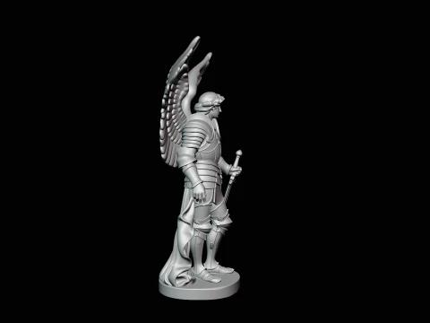 Archangel Michael Warrior Statue Design 2 - 3D Print Model 3D Print Model