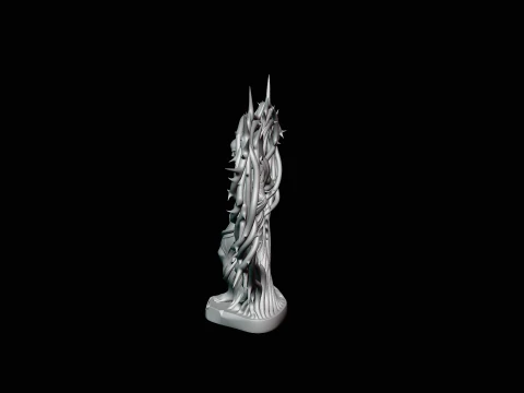 Thorn Heart Figure Statue Design 3 - 3D Print Model 3D Print Model