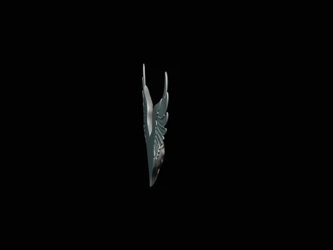 Winged Heart Pendant Design 6 - 3D Print Model 3D Print Model