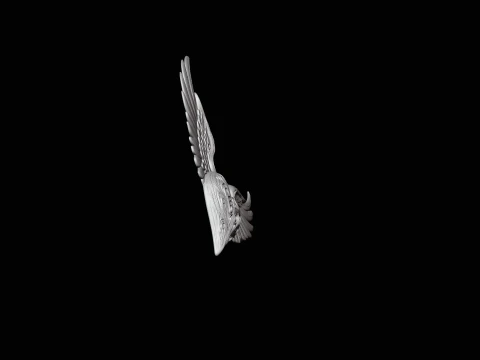 Winged Heart Pendant Design 6 - 3D Print Model 3D Print Model