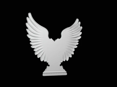 Winged Heart Pendant Design 8 - 3D Print Model 3D Print Model