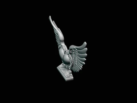 Winged Heart Pendant Design 8 - 3D Print Model 3D Print Model