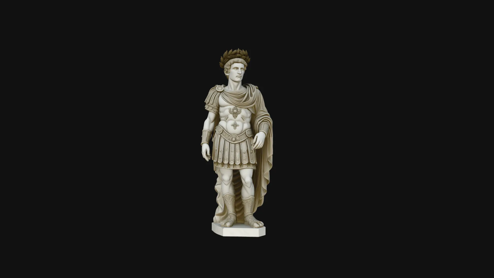 Roman Emperor Statue Design 2 - 3D Print Model 3D Print Model .c4d .max .obj .3ds .fbx .stl .blend