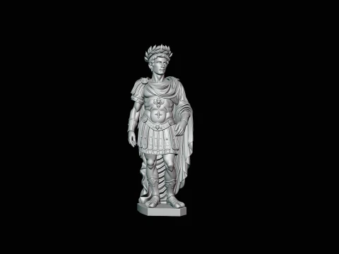 Roman Emperor Statue Design 2 - 3D Print Model 3D Print Model