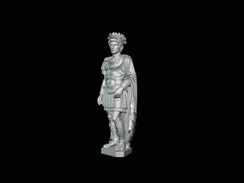 Roman Emperor Statue Design 2 - 3D Print Model 3D Print Model