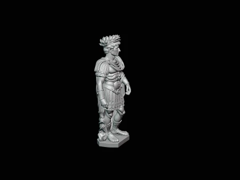 Roman Emperor Statue Design 2 - 3D Print Model 3D Print Model