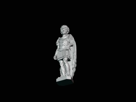 Roman Emperor Statue Design 2 - 3D Print Model 3D Print Model