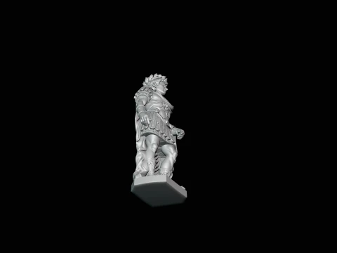 Roman Emperor Statue Design 2 - 3D Print Model 3D Print Model