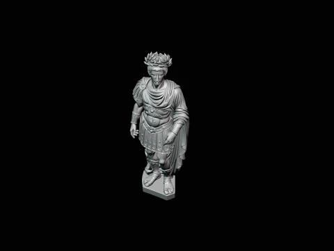 Roman Emperor Statue Design 2 - 3D Print Model 3D Print Model