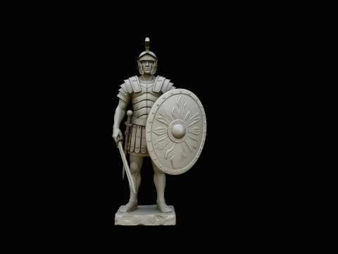 Roman Legionary Statue Design 1 - 3D Print Model 3D Print Model