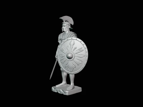 Roman Legionary Statue Design 1 - 3D Print Model 3D Print Model
