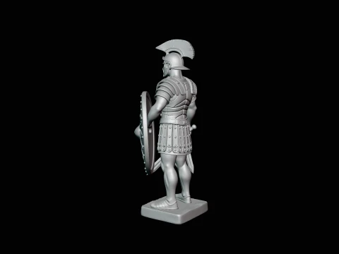 Roman Legionary Statue Design 1 - 3D Print Model 3D Print Model