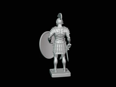 Roman Legionary Statue Design 1 - 3D Print Model 3D Print Model