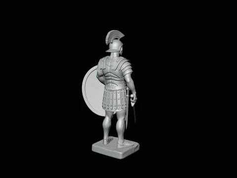 Roman Legionary Statue Design 1 - 3D Print Model 3D Print Model