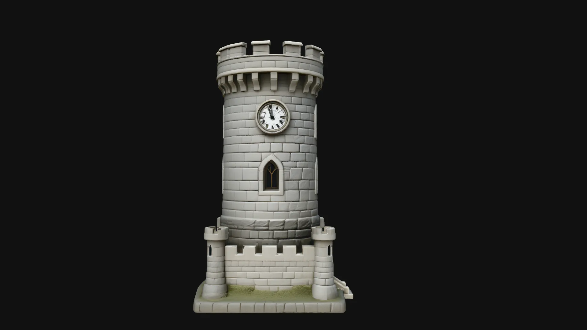Medieval Clock Tower Model Design 3 - 3D Print Model 3D Print Model .c4d .max .obj .3ds .fbx .stl .blend 