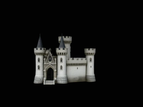 Fantasy Castle Model Design 4 - 3D Print Model 3D printmodel