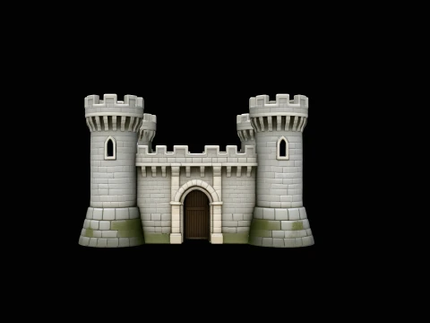 Medieval Castle Gate Model Design 6 - 3D Print Model 3D Print Model