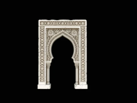 Moorish Arch Gateway Model Design 3 - 3D Print Model 3D Print Model