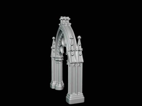 Gothic Arch Doorway Model Design 1 - 3D Print Model 3D Print Model