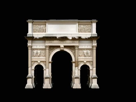 Roman Triumphal Arch Model Design 4 - 3D Print Model 3D Print Model