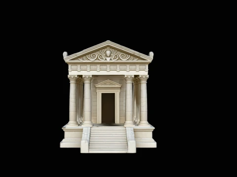 Classical Temple Model Design 1 - 3D Print Model 3D Print Model