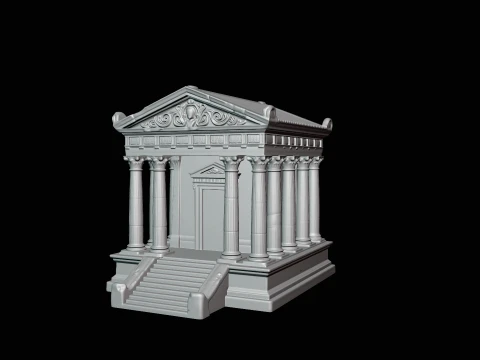 Classical Temple Model Design 1 - 3D Print Model 3D Print Model