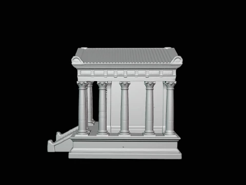 Classical Temple Model Design 1 - 3D Print Model 3D Print Model