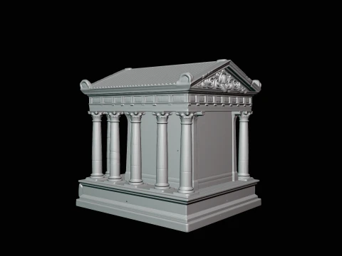 Classical Temple Model Design 1 - 3D Print Model 3D Print Model