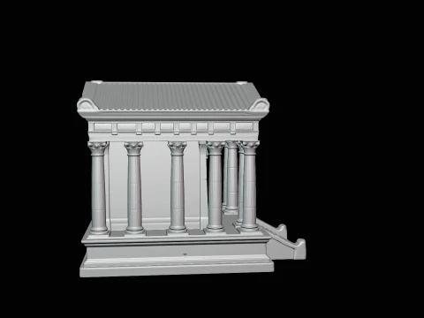 Classical Temple Model Design 1 - 3D Print Model 3D Print Model