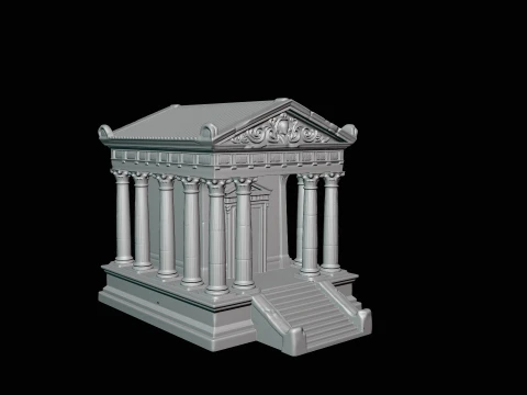 Classical Temple Model Design 1 - 3D Print Model 3D Print Model