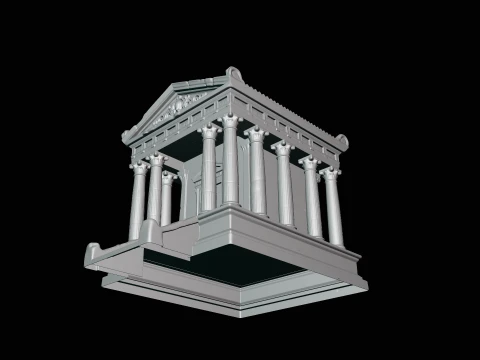 Classical Temple Model Design 1 - 3D Print Model 3D Print Model
